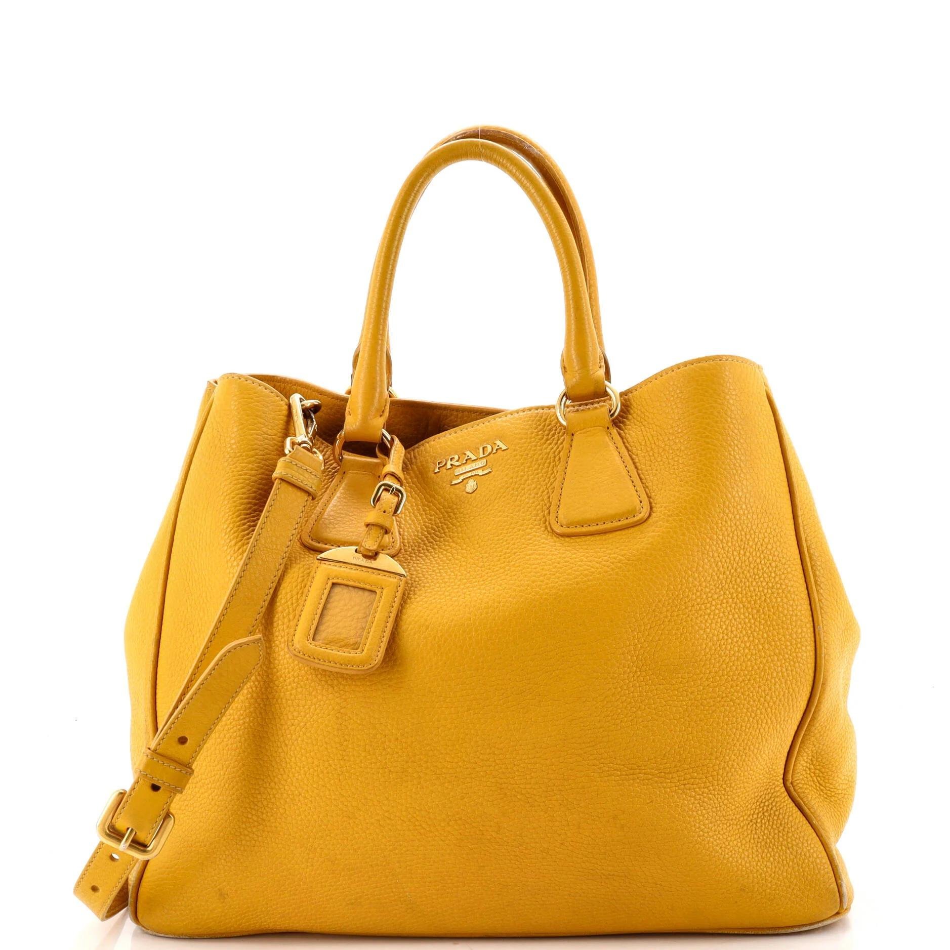 Leather tote