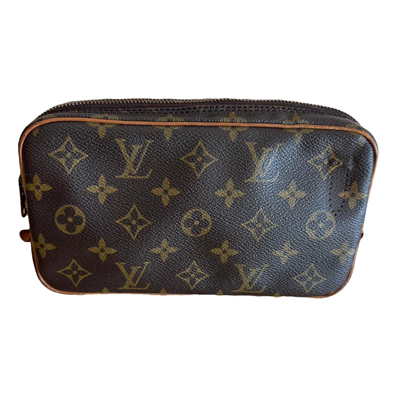 Marly vintage leather clutch bag