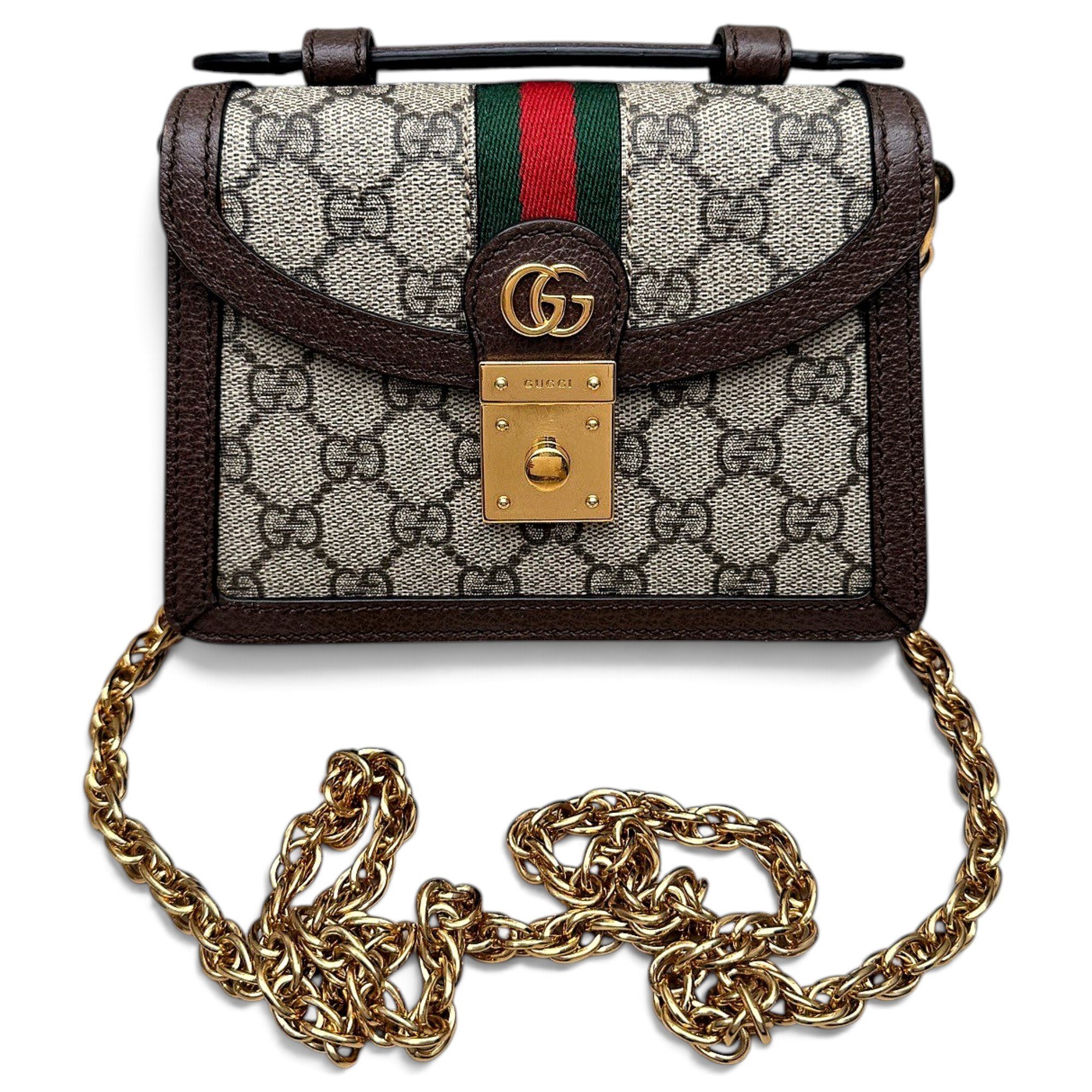 Ophidia leather crossbody bag