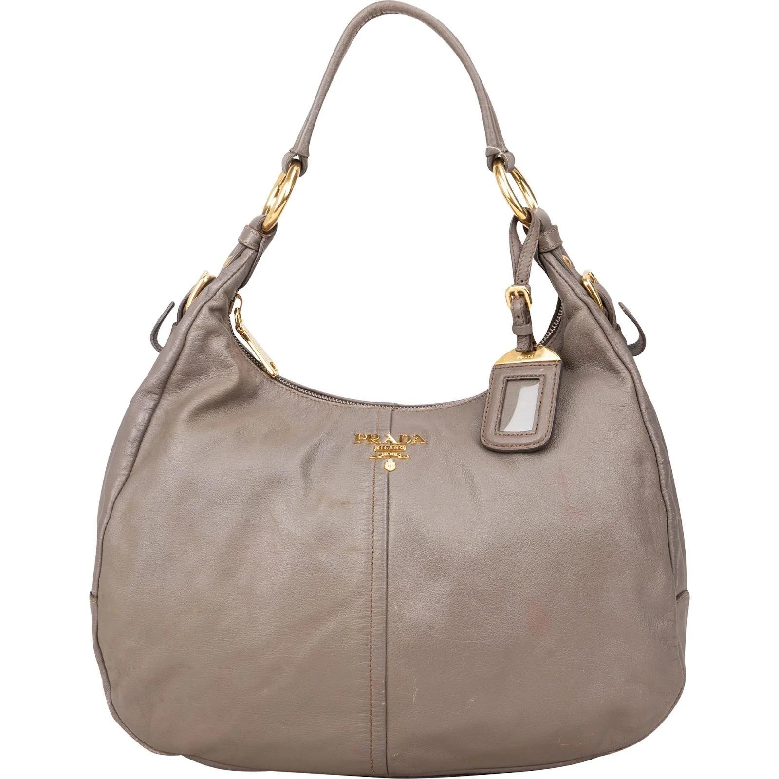 Re-Nylon leather handbag