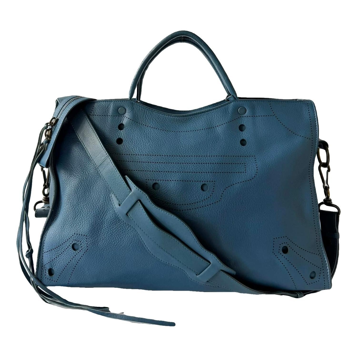 Blackout leather handbag