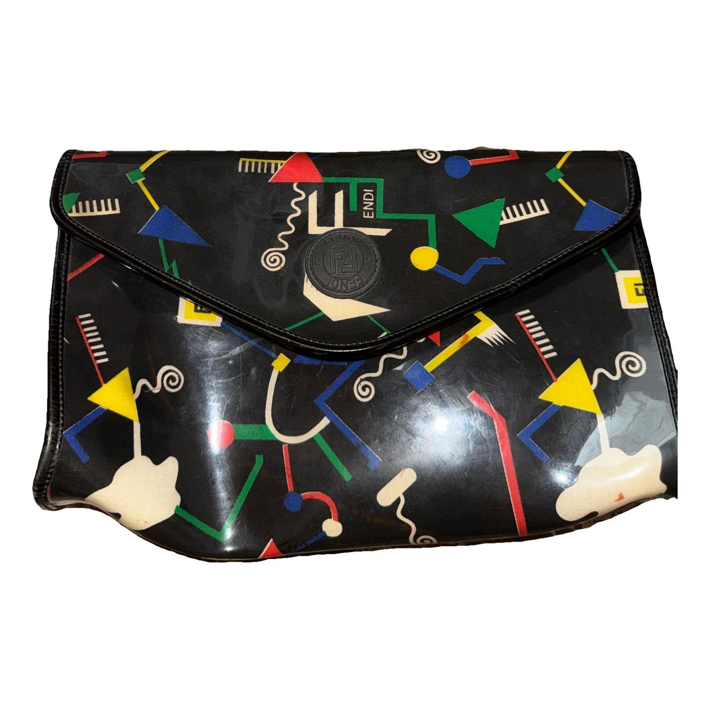 Vinyl clutch bag