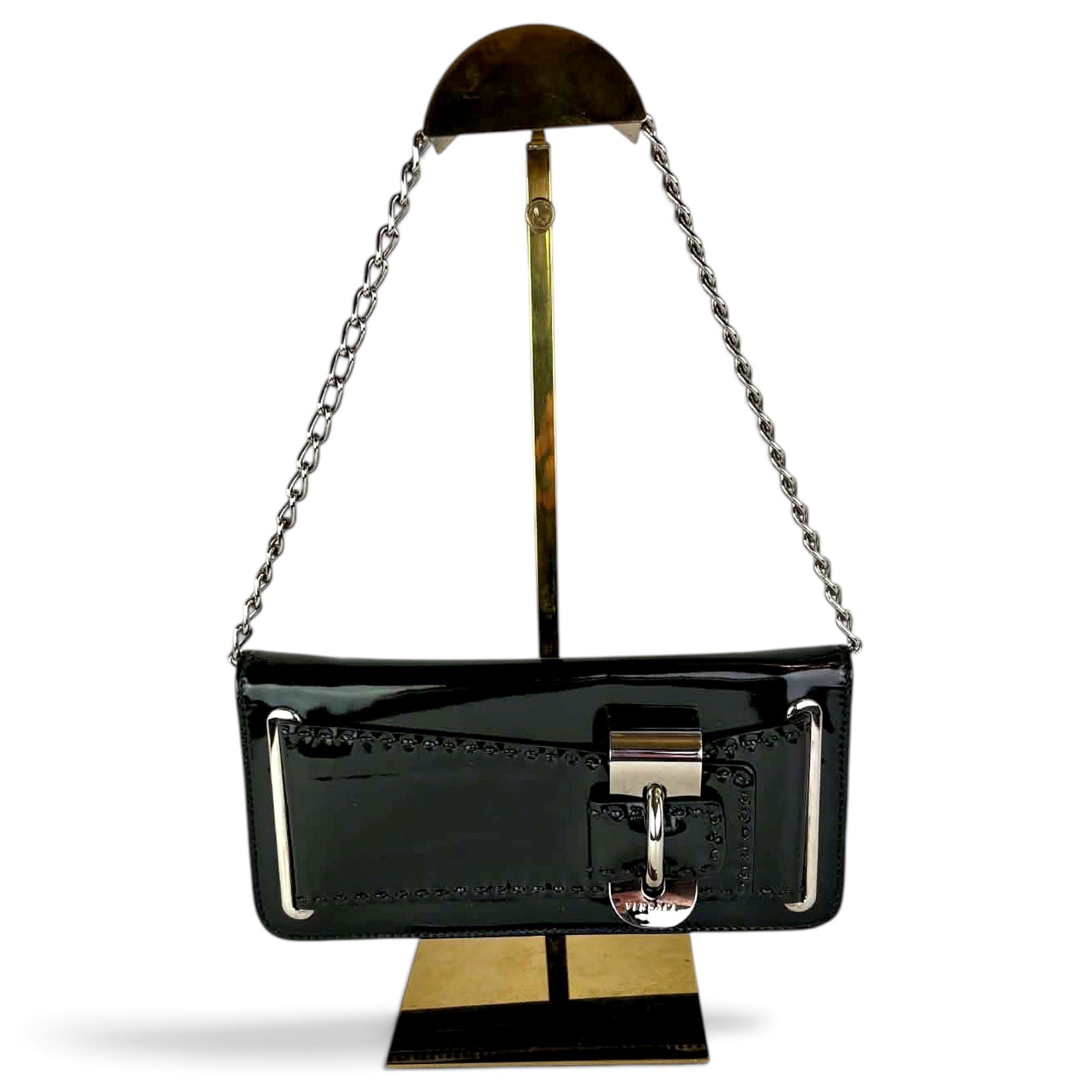 Patent leather handbag
