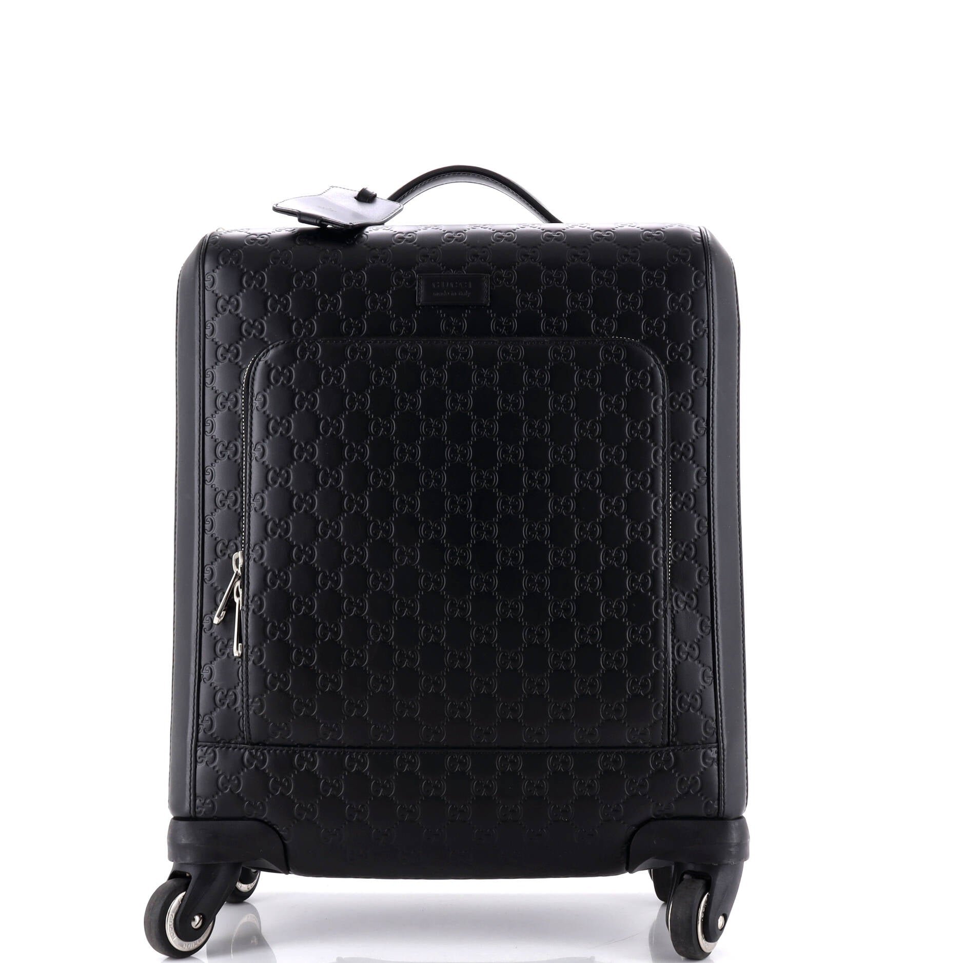 Courrier Trolley Rolling Luggage Guccissima Leather