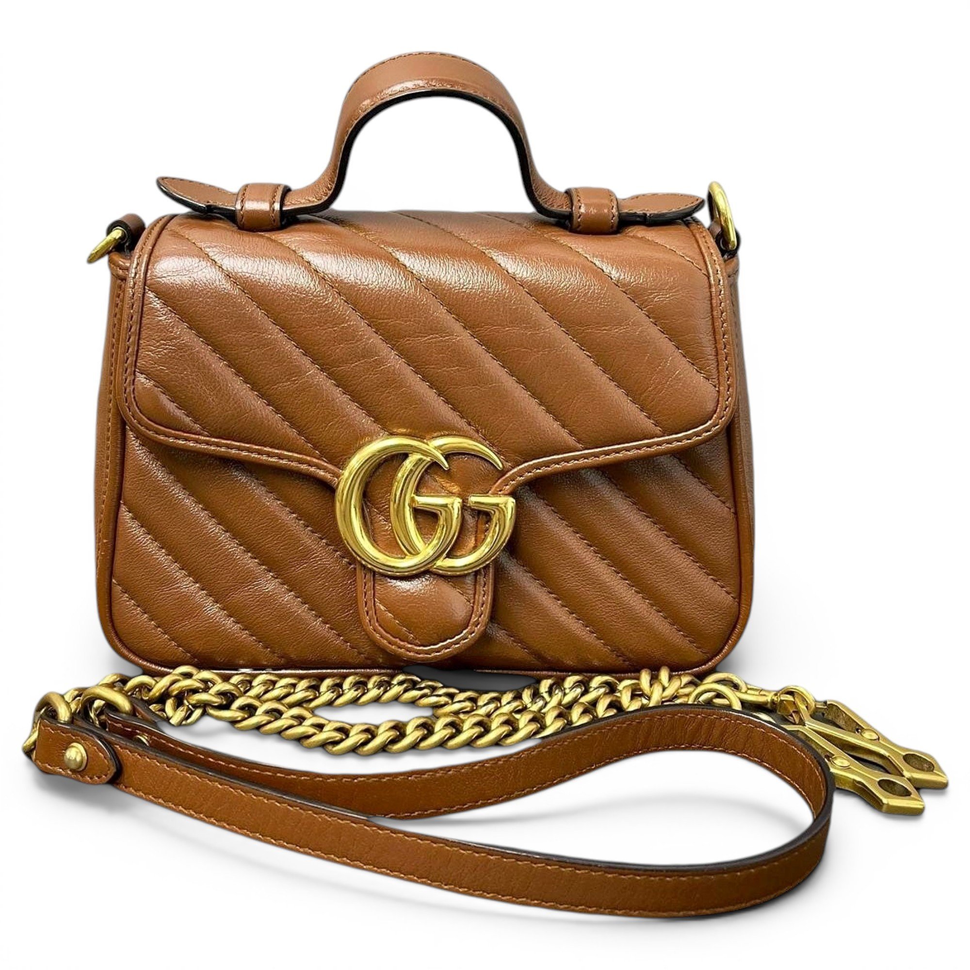 GG Marmont Flap leather handbag