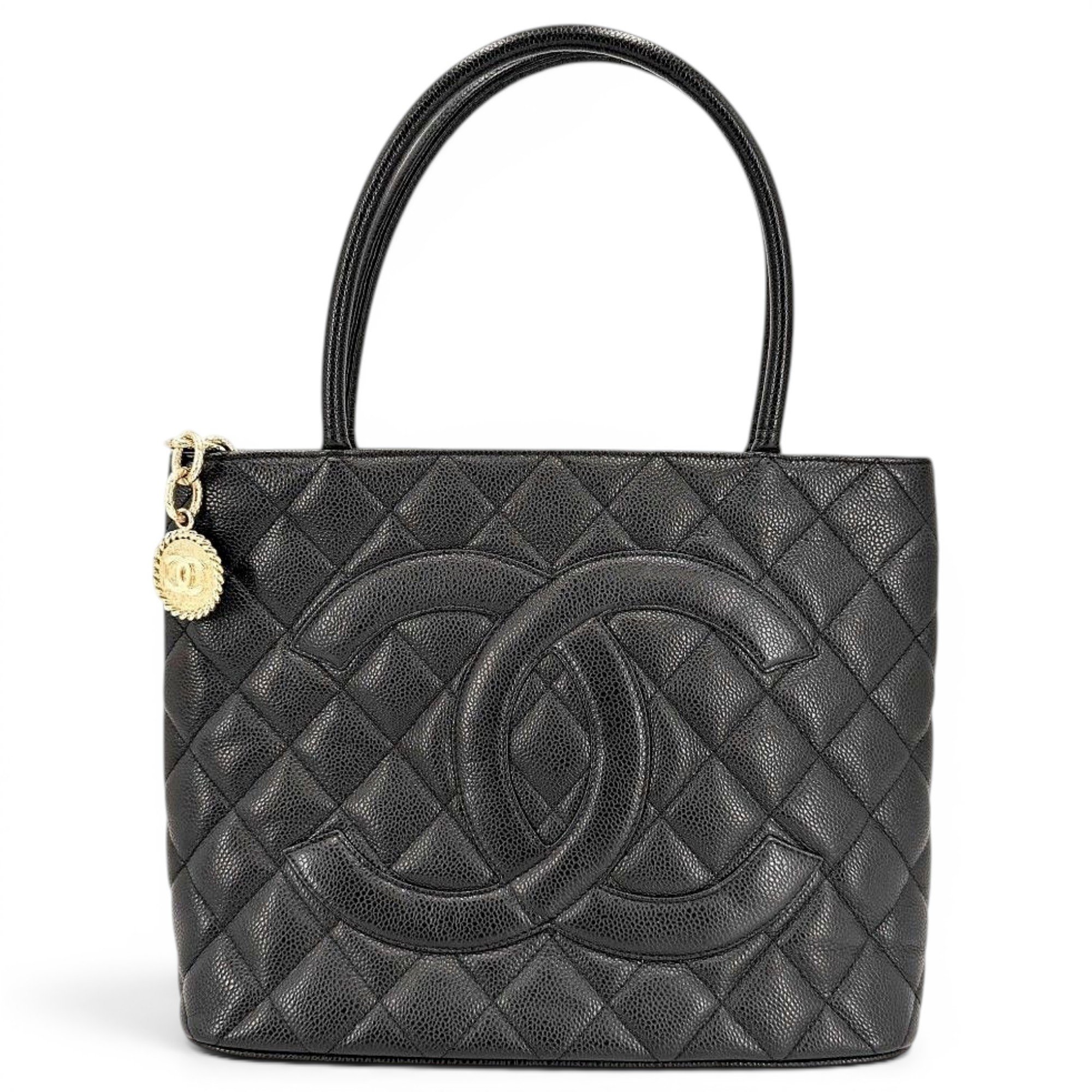 Médaillon leather tote