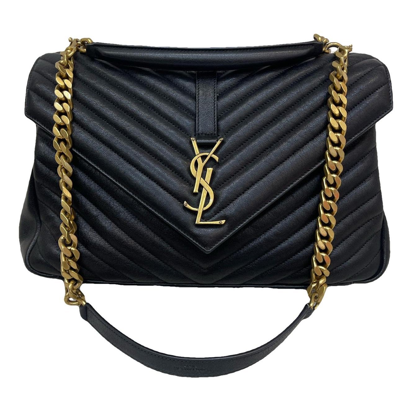 Collége monogramme leather handbag