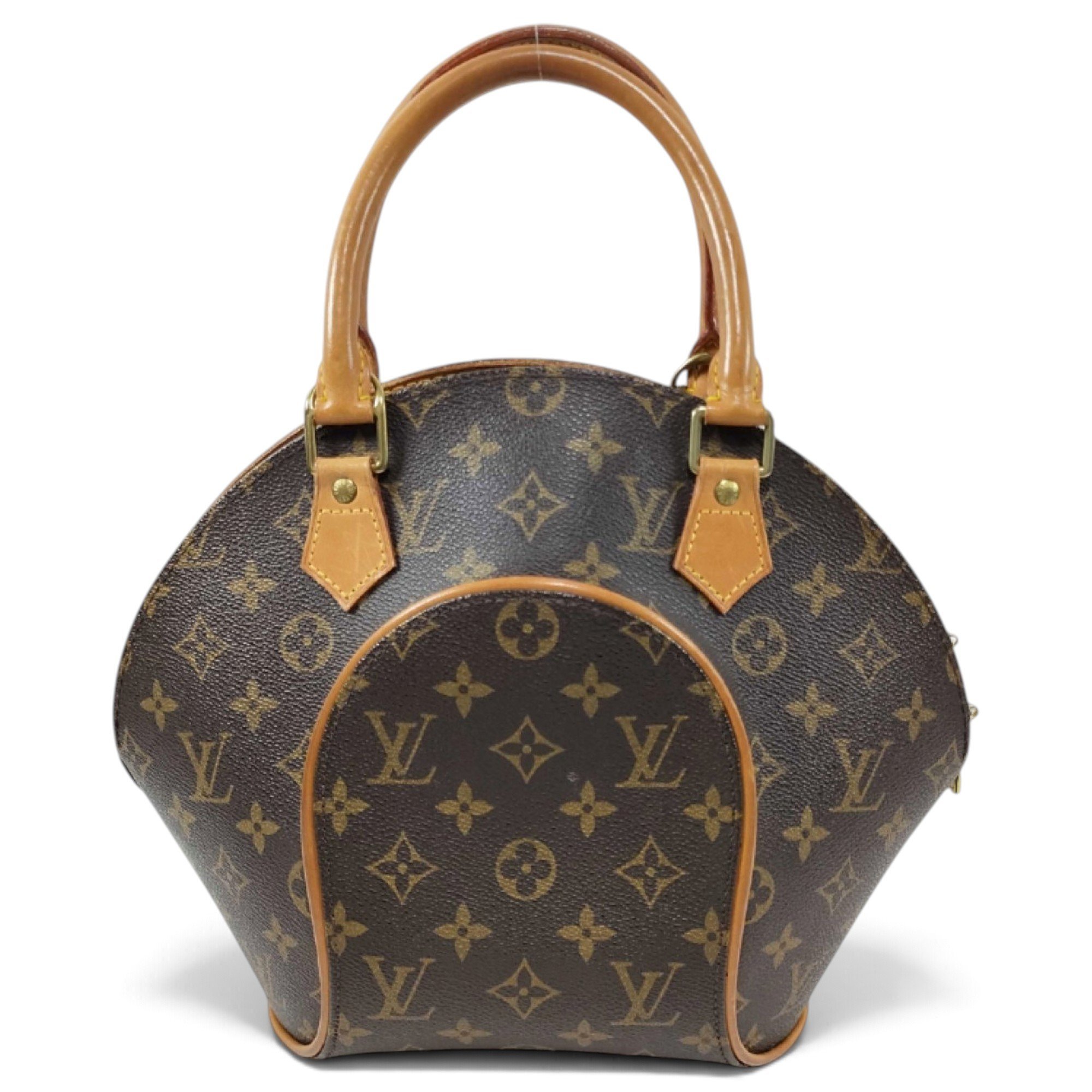 Ellipse leather handbag