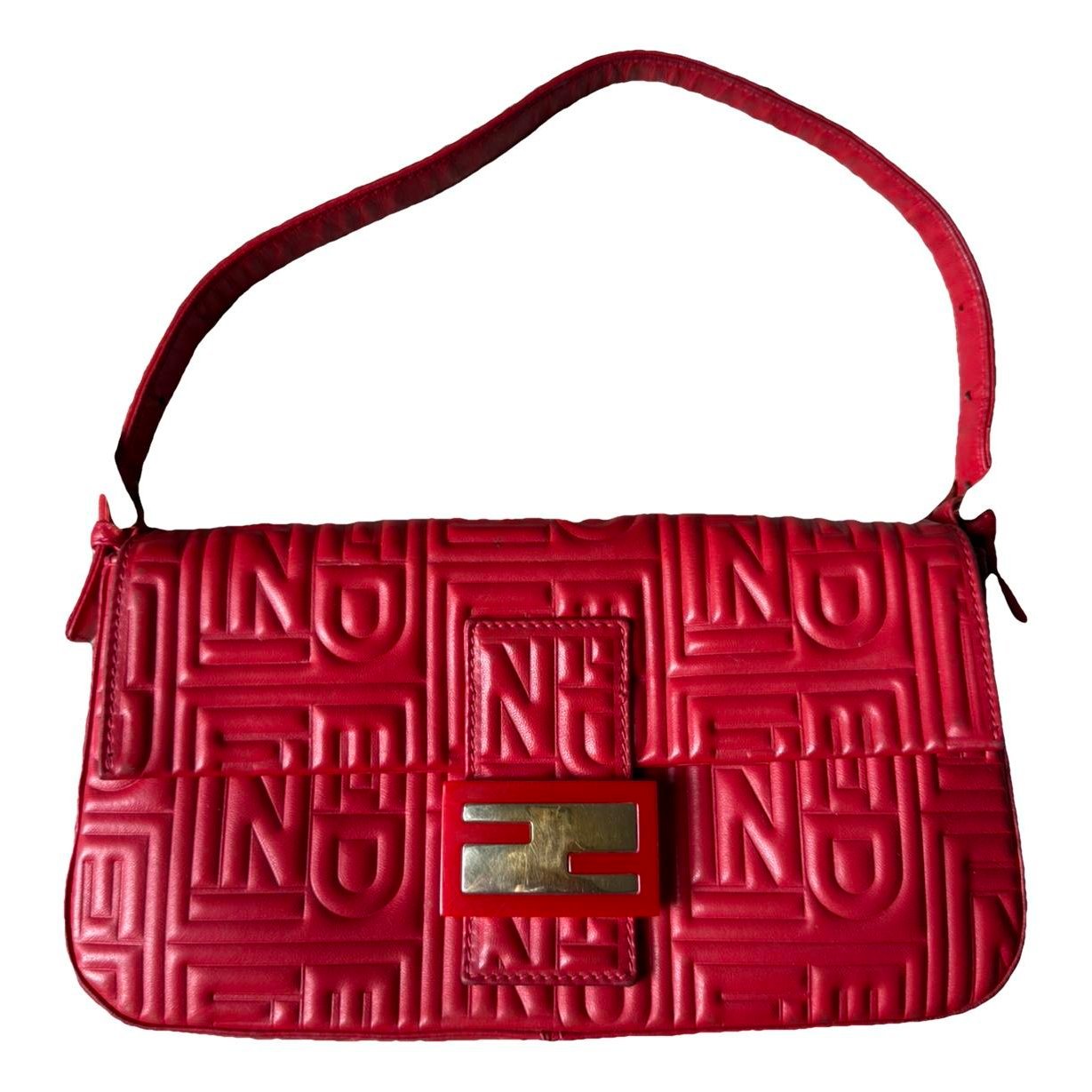 Baguette leather handbag