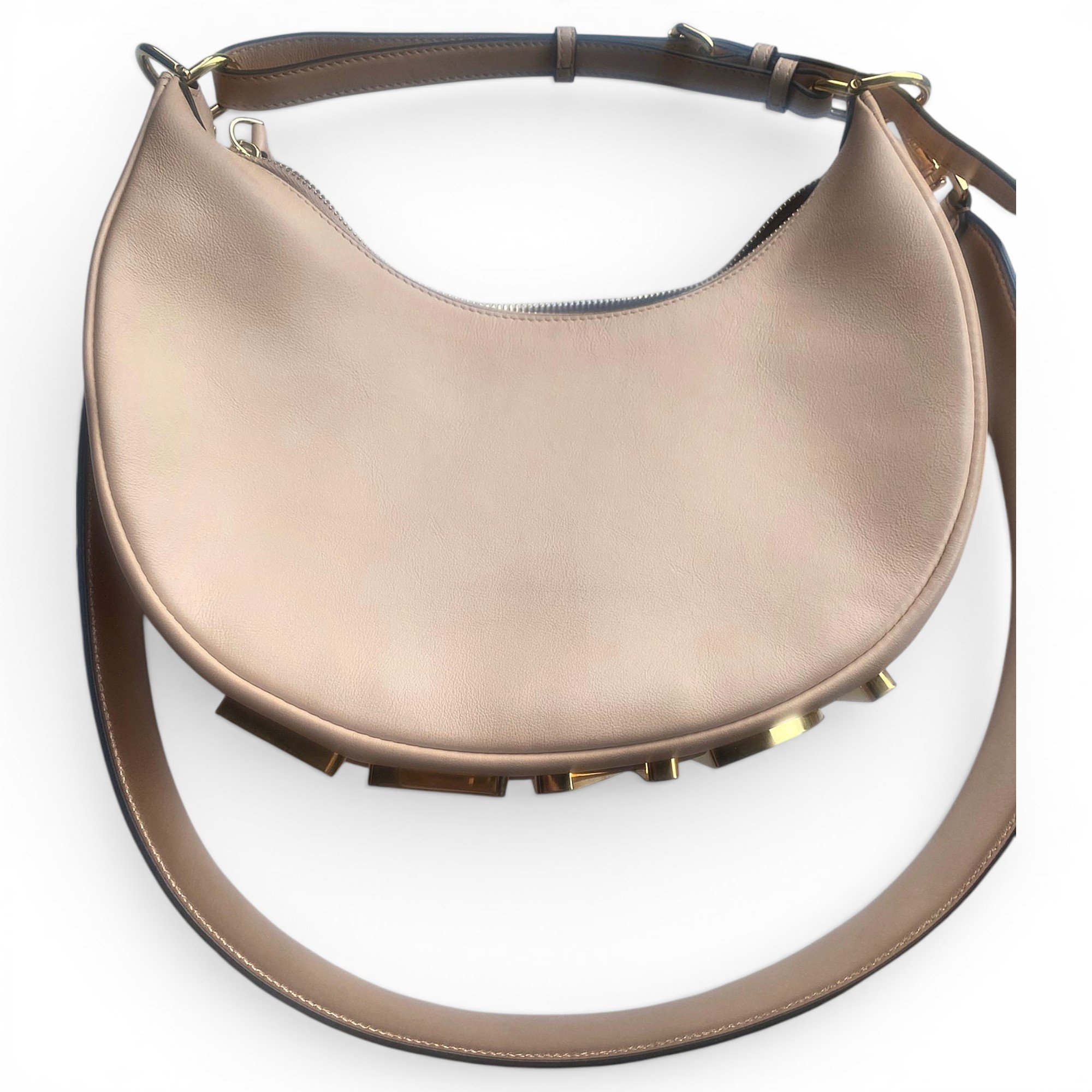 Fendigraphy leather handbag