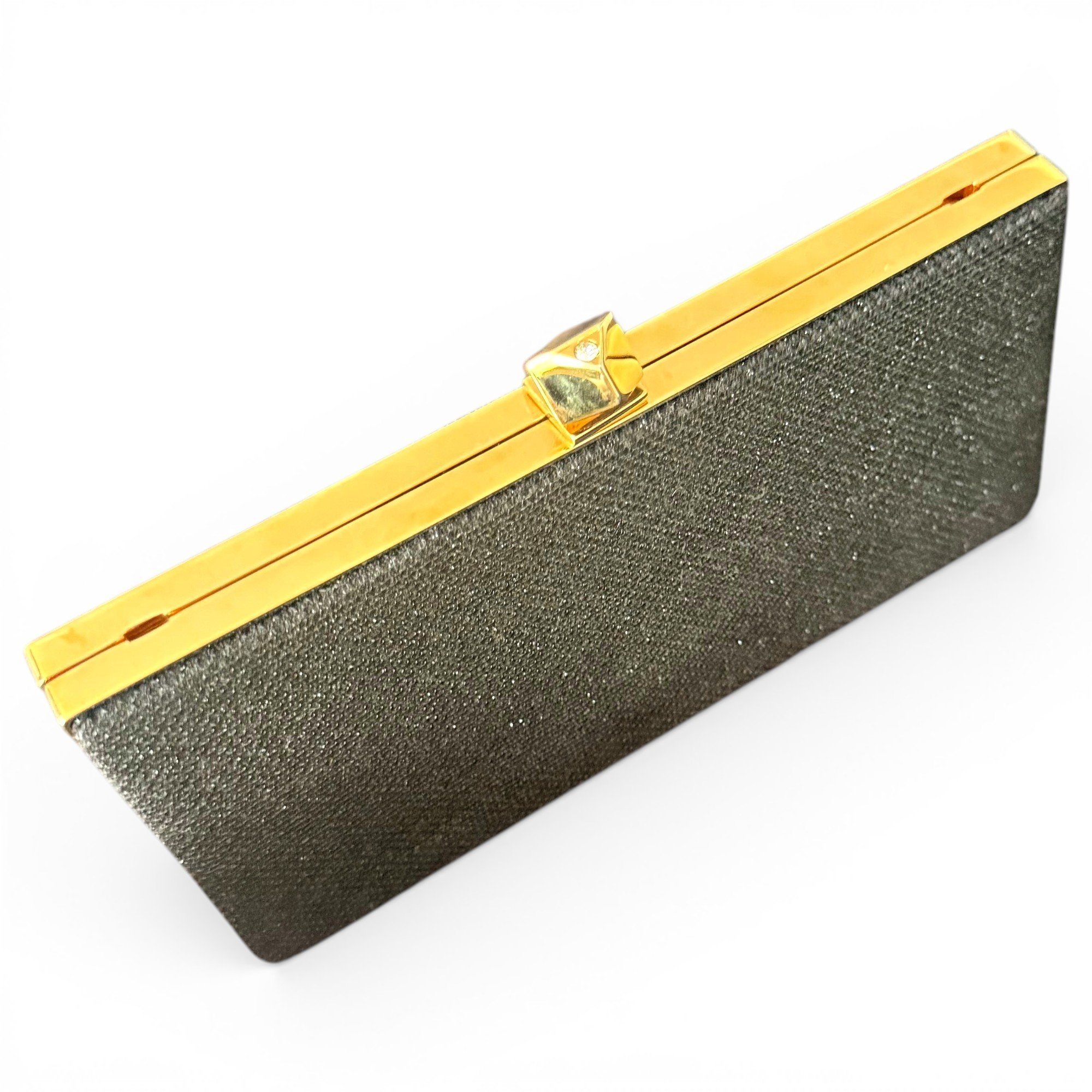 Jimmy Choo Celeste glitter clutch bag