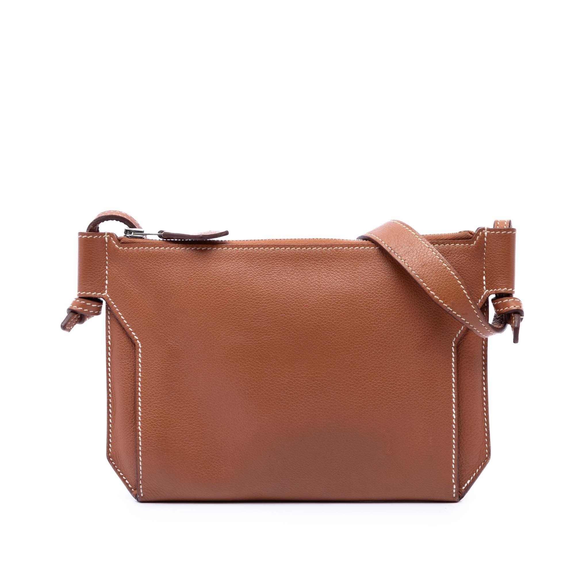 H leather crossbody bag