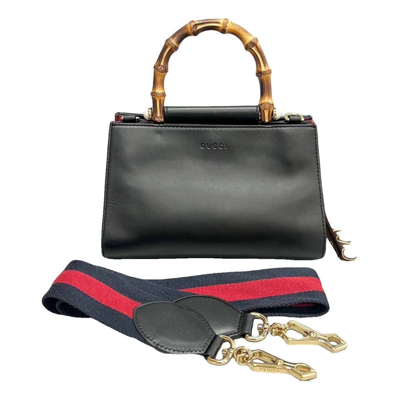 Bamboo leather handbag