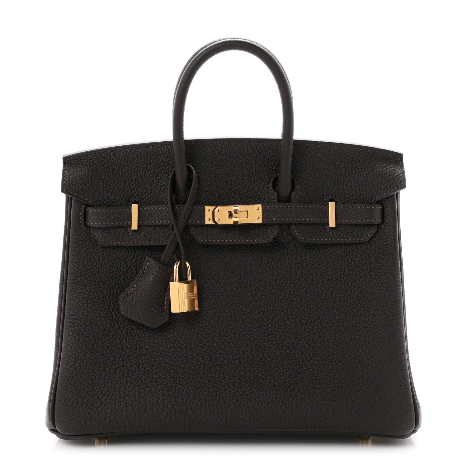 Hermes Togo Birkin 25 Bai Brun