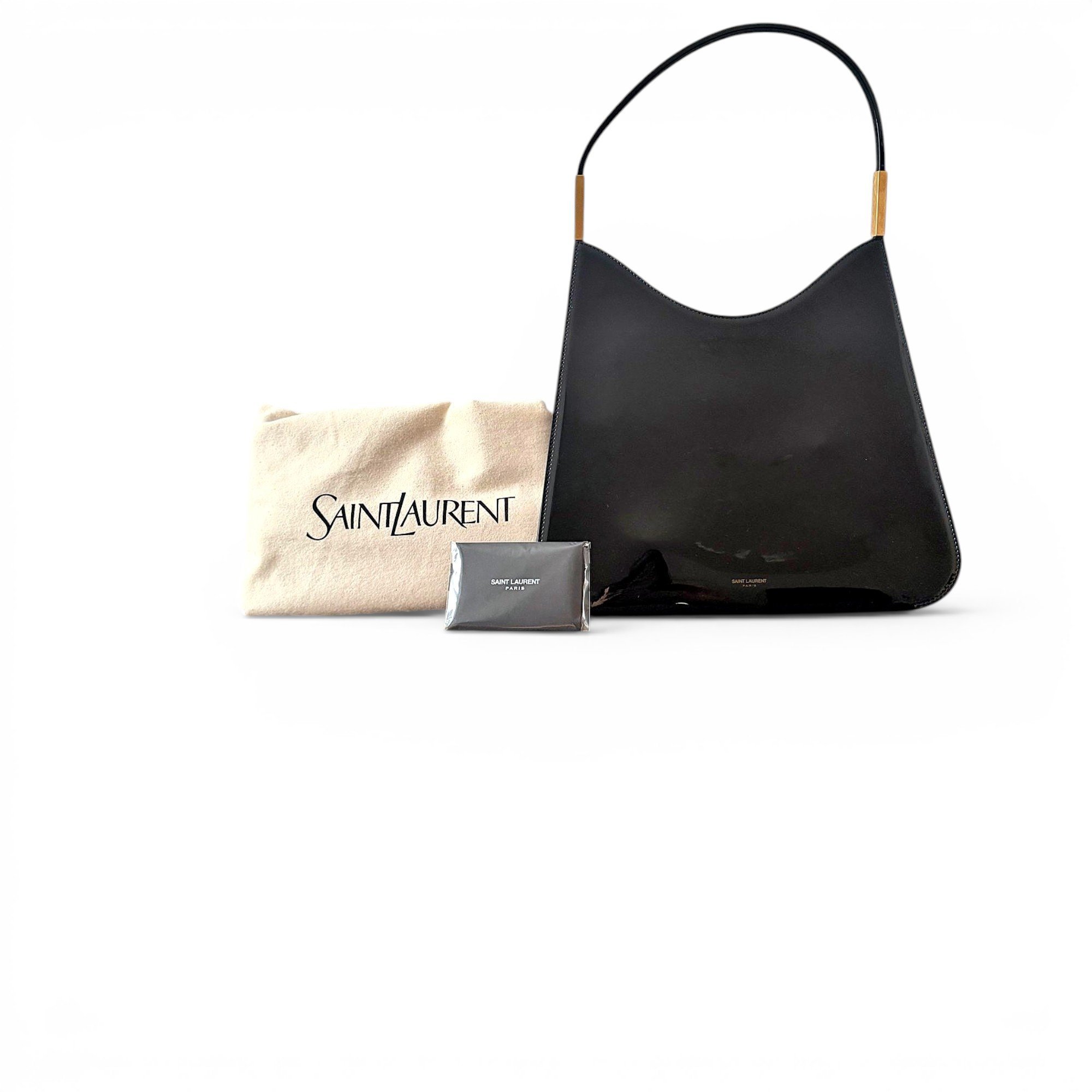Patent leather handbag