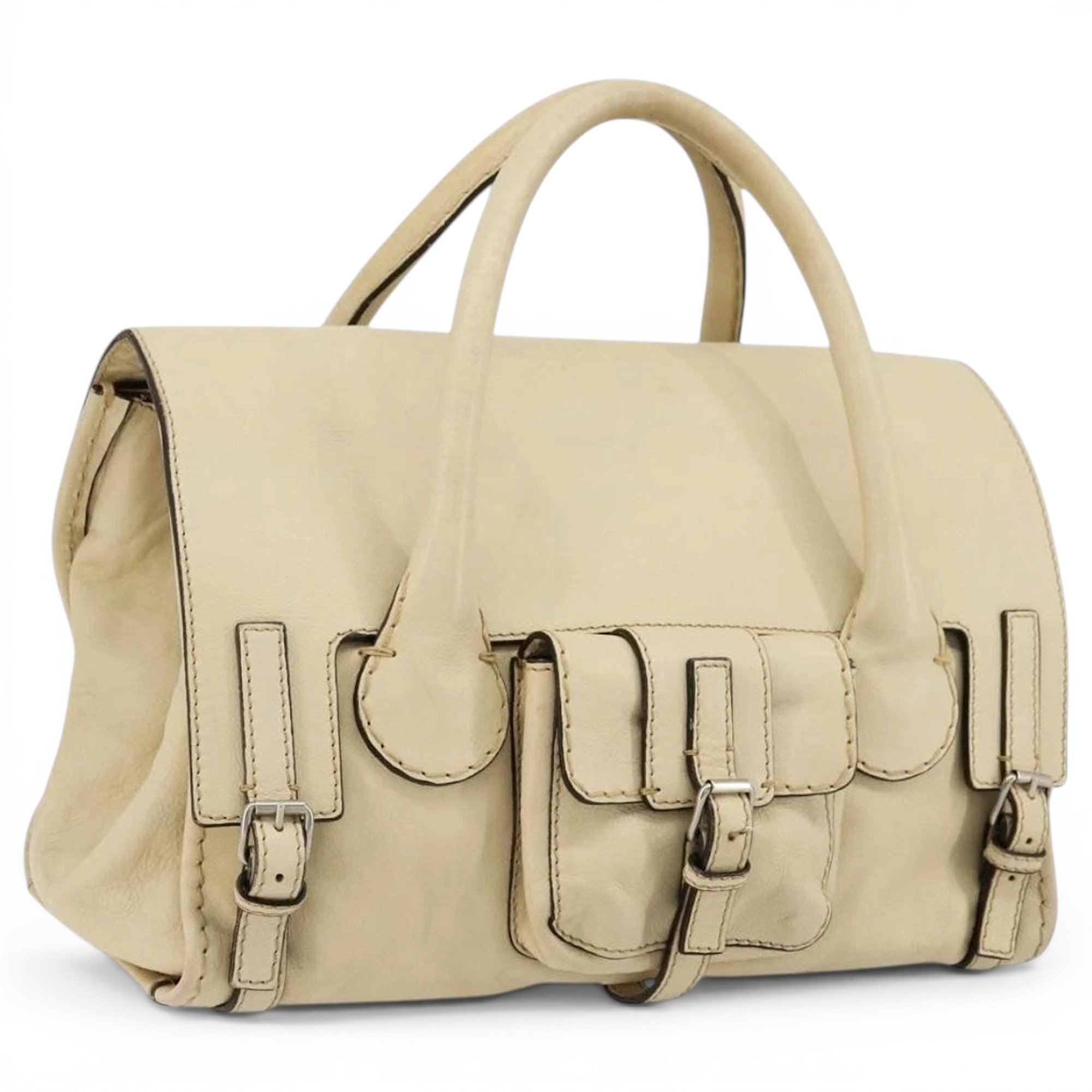 Leather travel bag