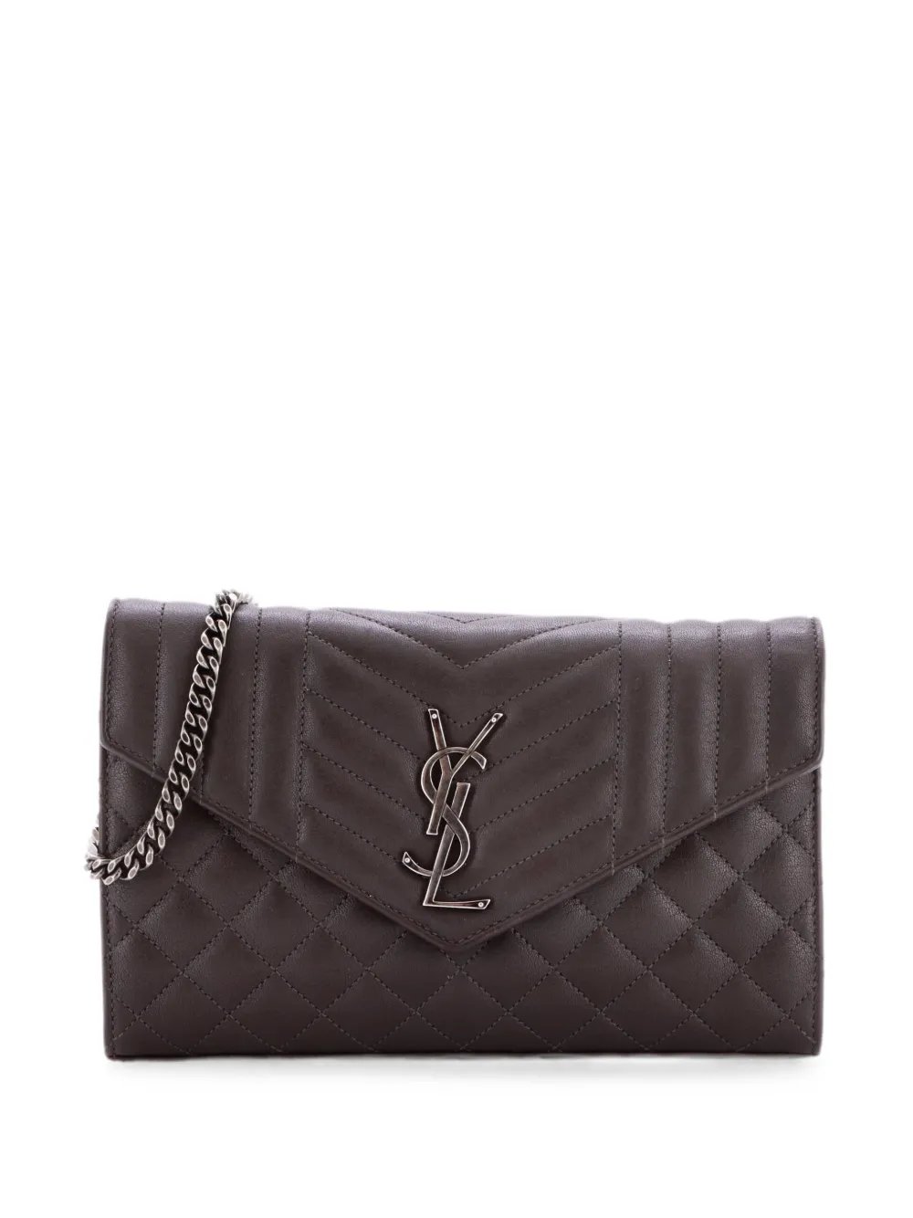 Classic Monogram Chain Wallet Mixed Matelasse Leather Medium crossbody bag