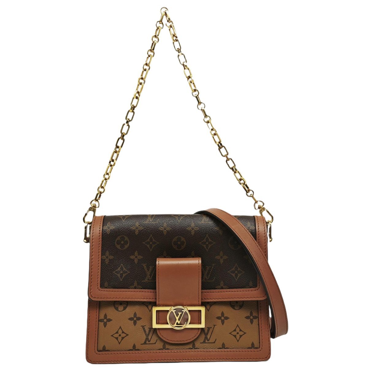 Dauphine leather crossbody bag