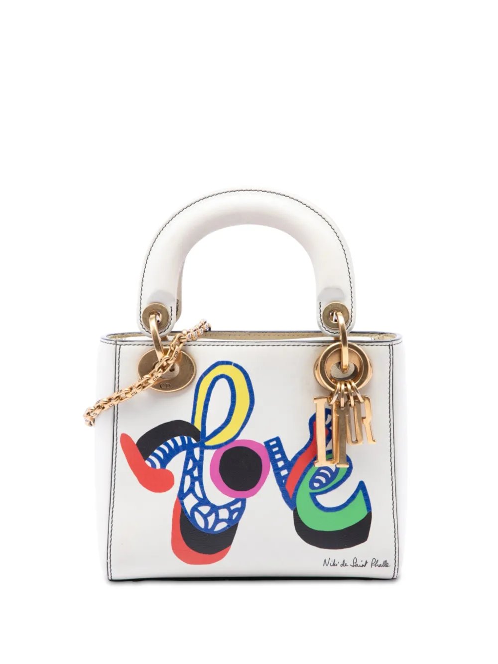 2017 DiorAmour Niki De Saint Phalle Mini Calfskin Love Lady Dior satchel