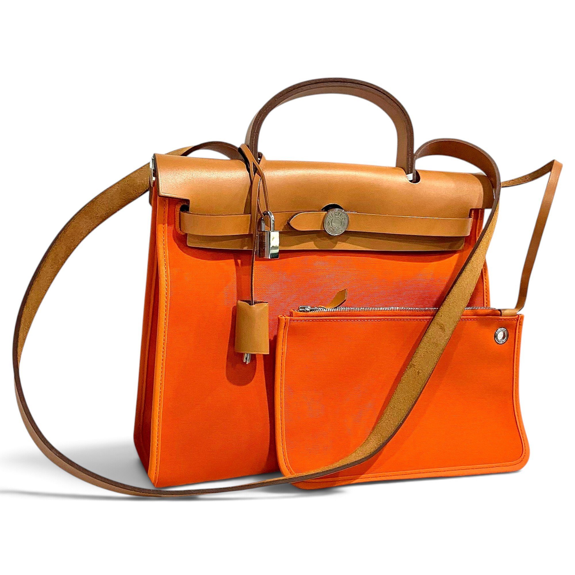 Hermes Herbag Handbag Orange