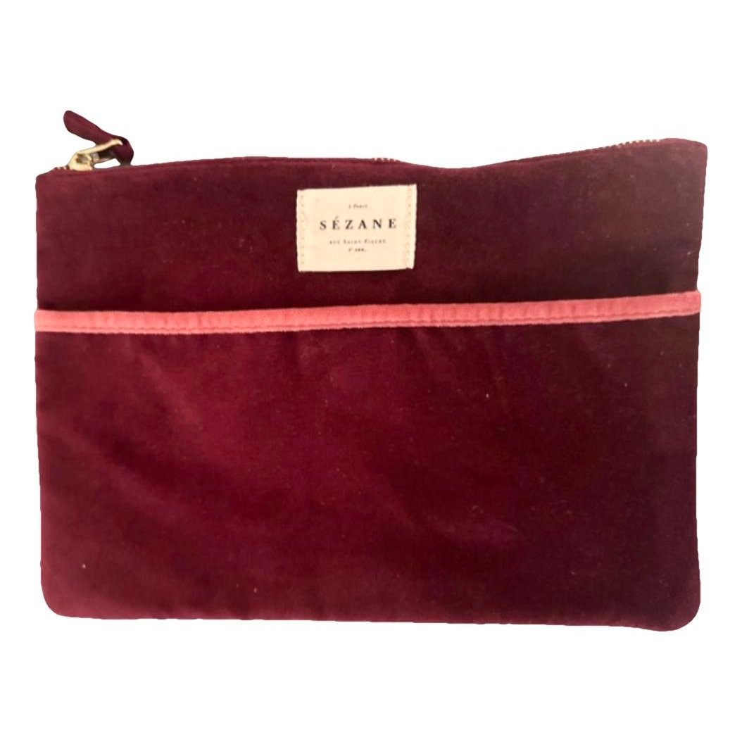 Velvet clutch bag