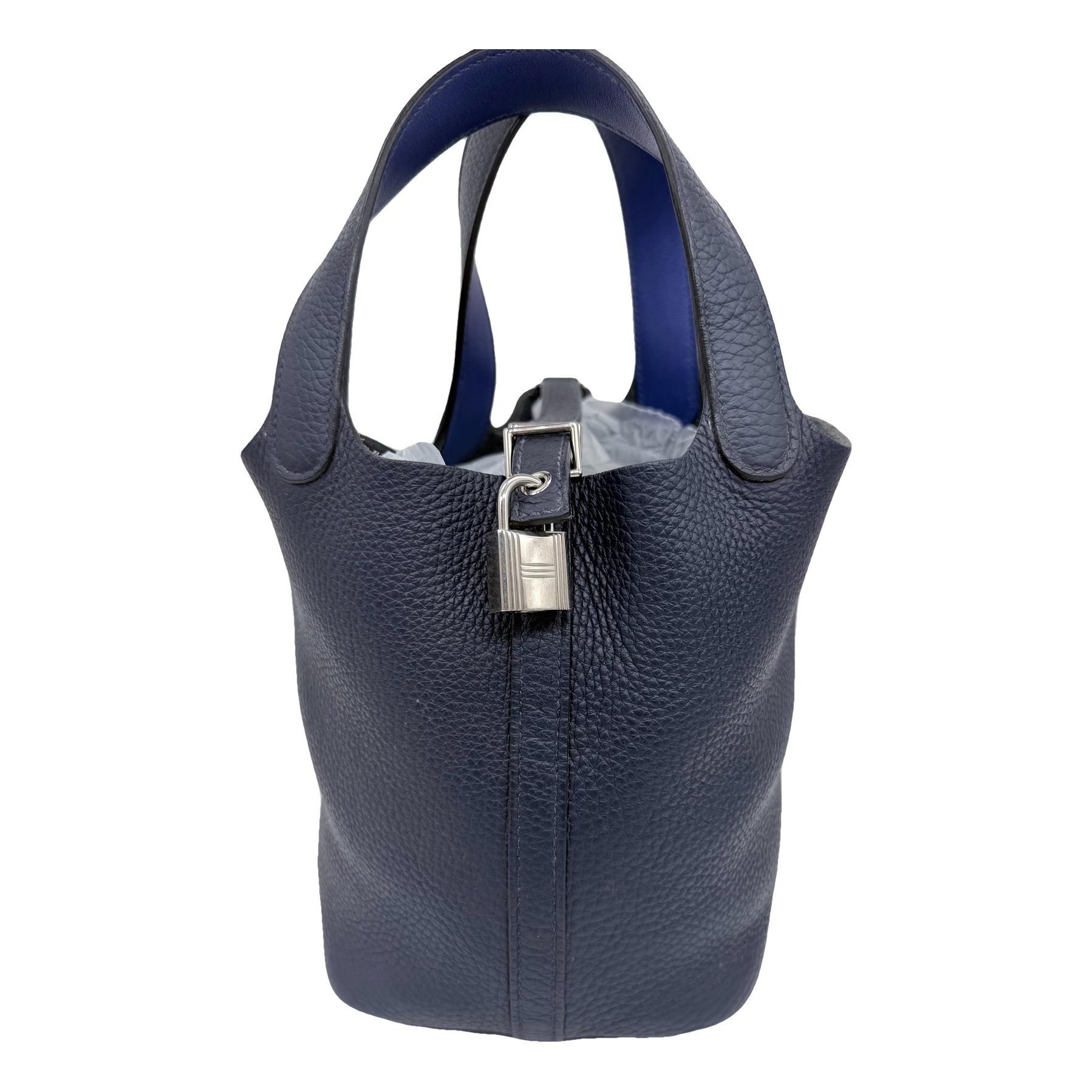 Picotin leather tote