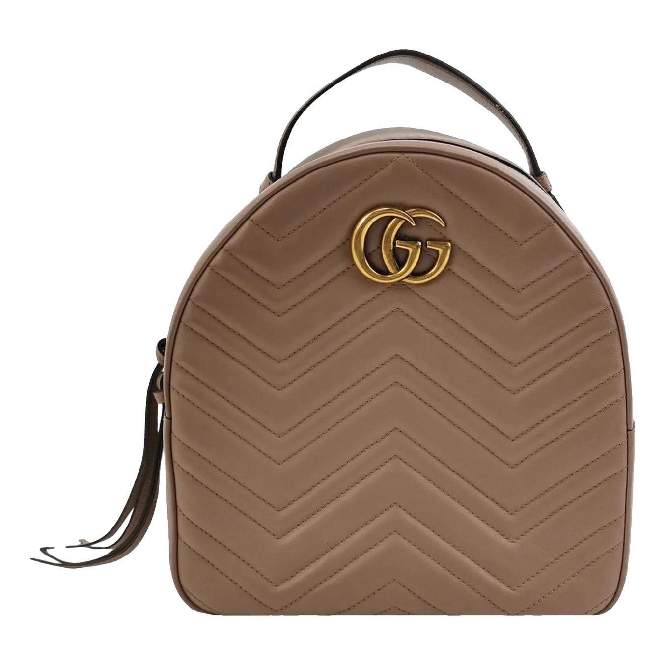 GG Running leather backpack