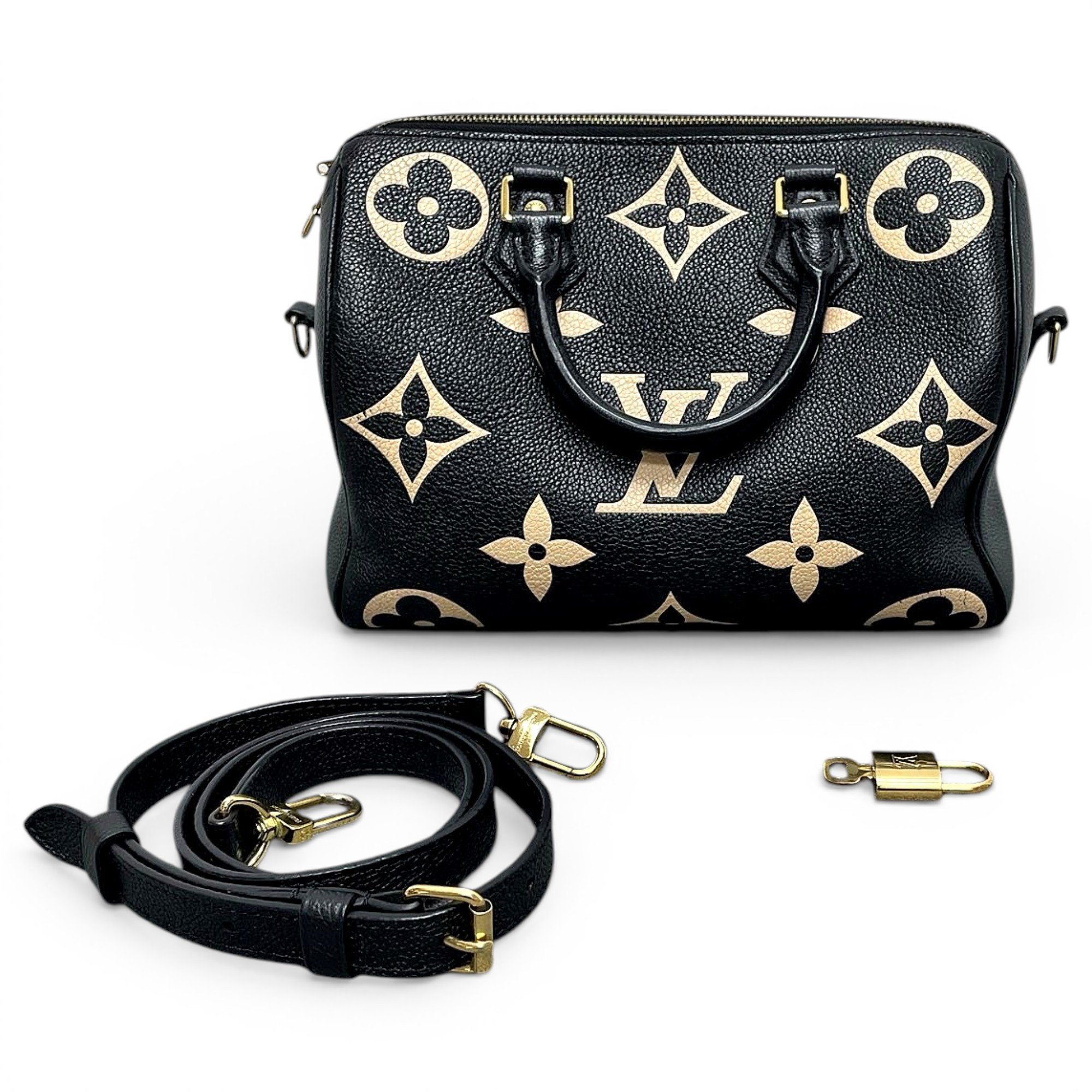 Speedy leather handbag