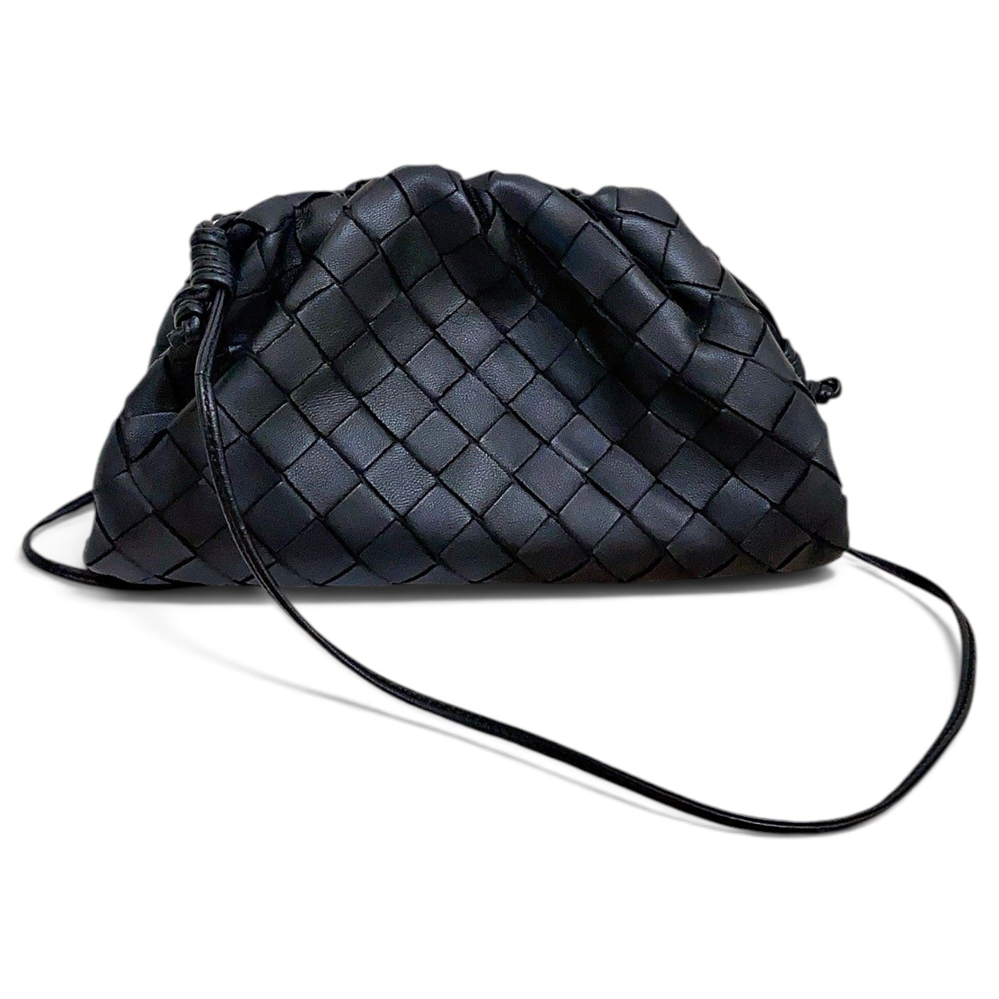 Pouch leather handbag