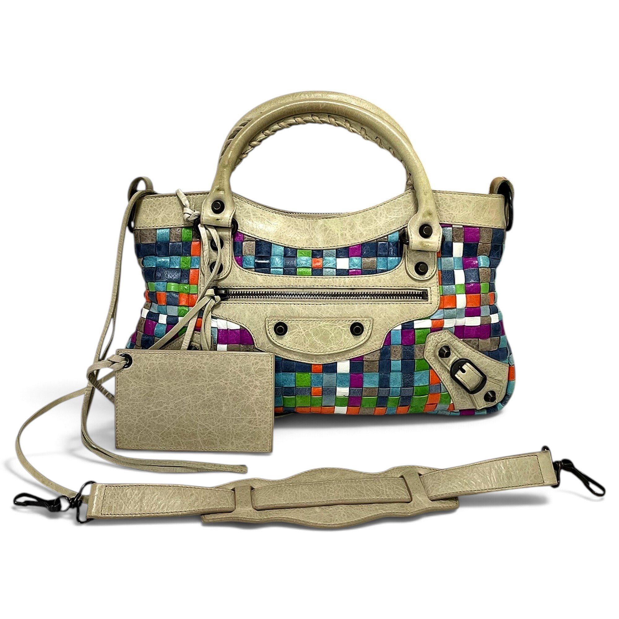 First leather handbag