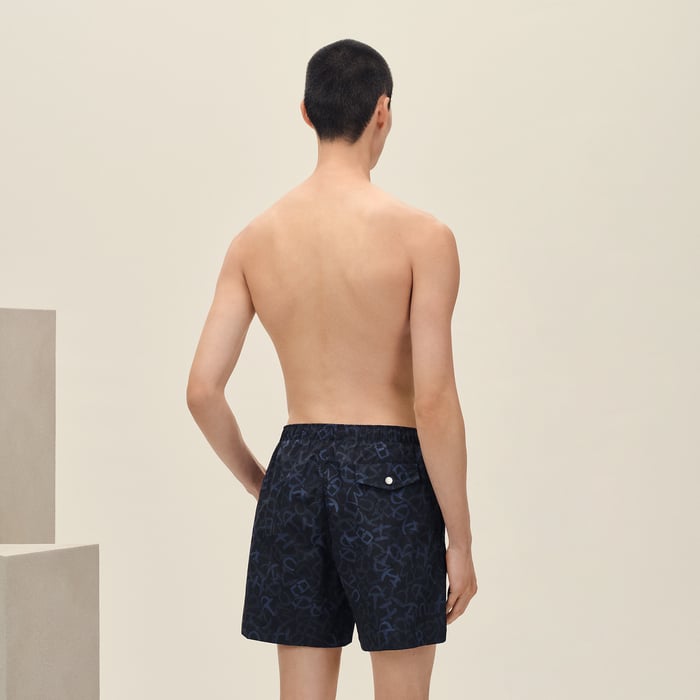 Marine "Calligraphie Equestre" Swim Trunks