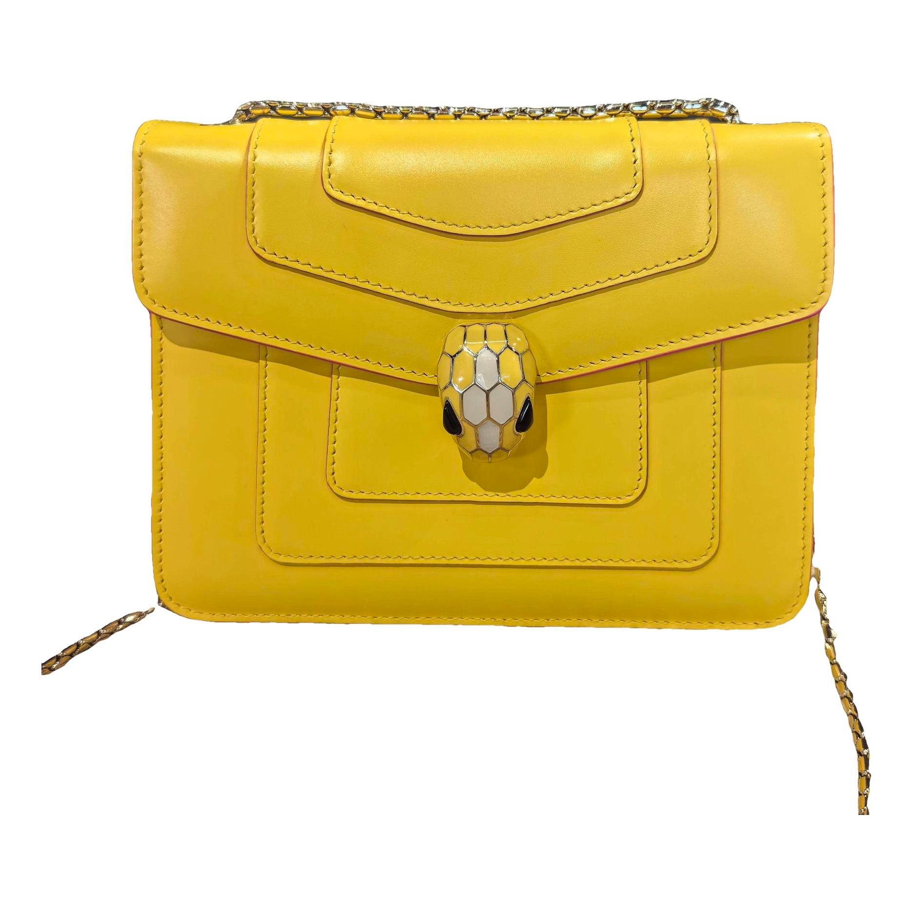 Serpenti leather handbag