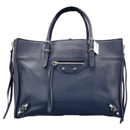 Papier leather handbag
