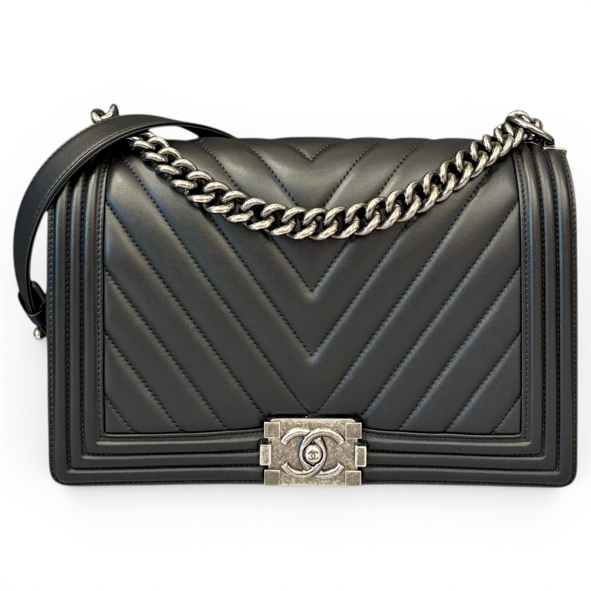 Boy pony-style calfskin handbag