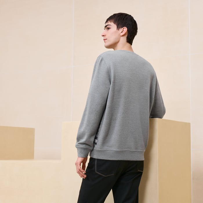 Gris "Cheval Punk Bandana" Crewneck Sweater