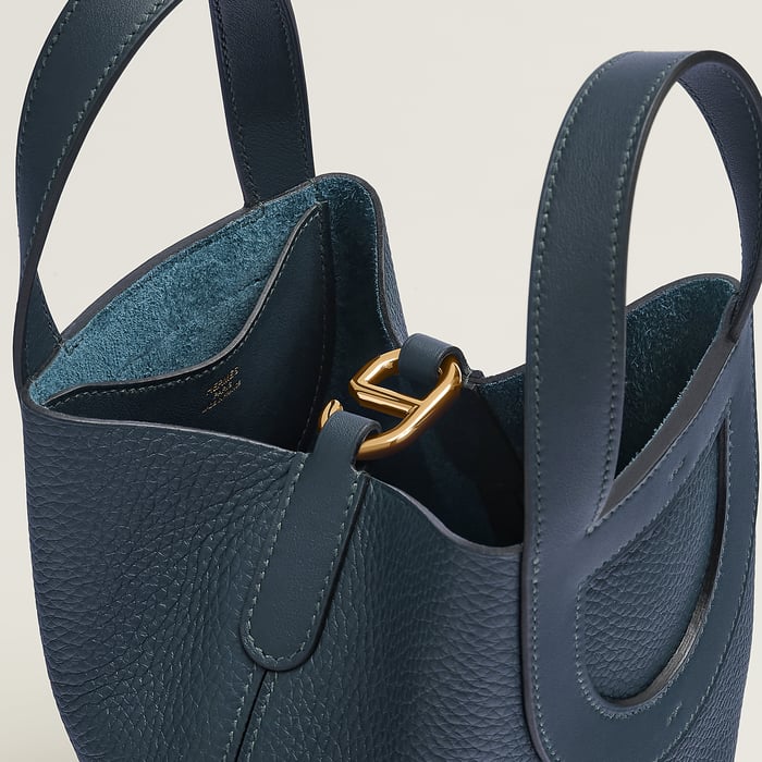 Bleu De Prusse Hermès In-the-loop 18 Bag