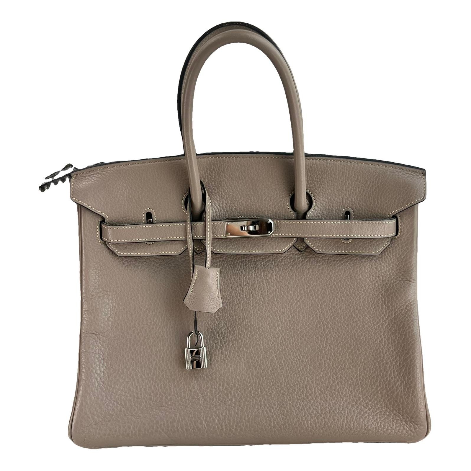 Birkin 35 leather handbag