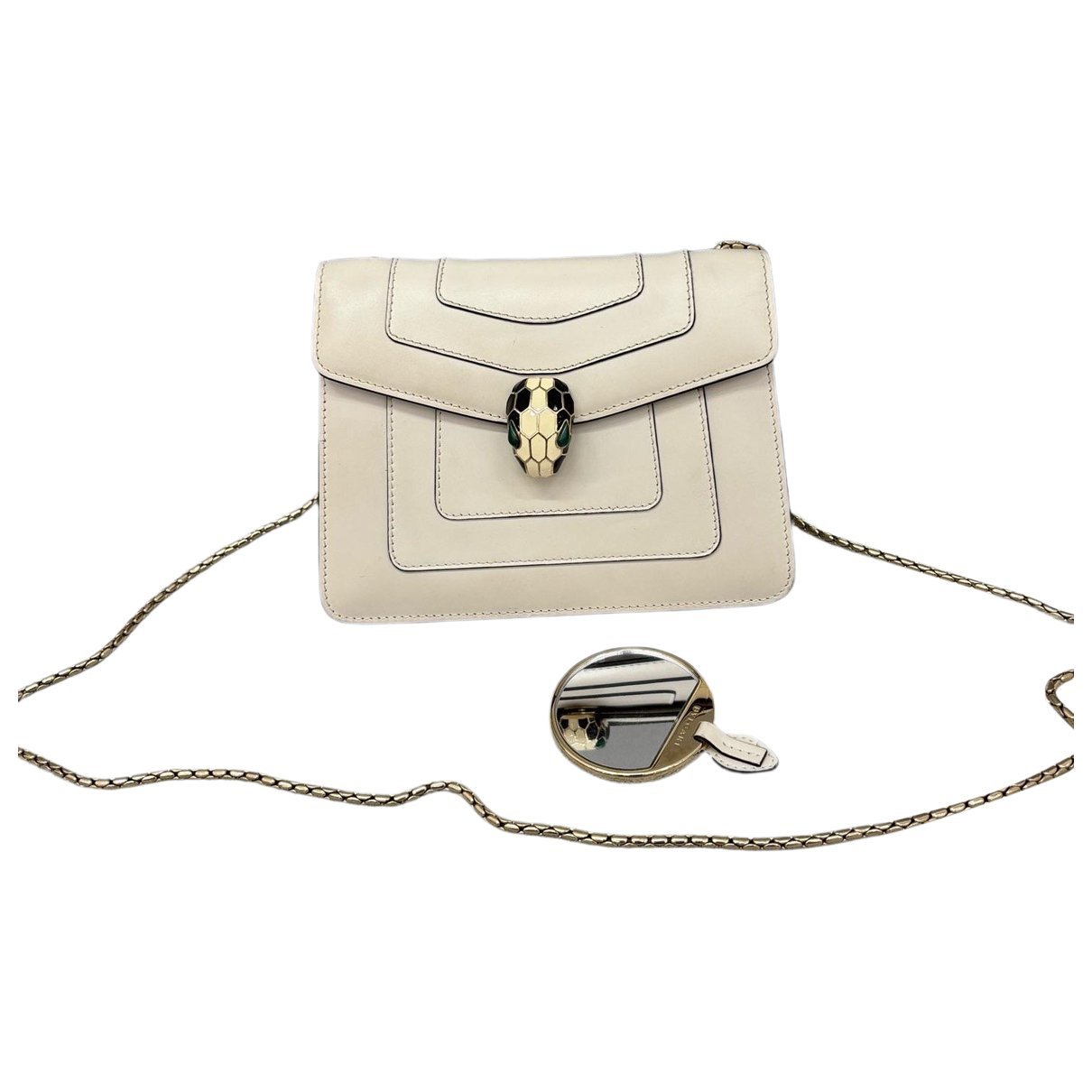 Serpenti leather handbag