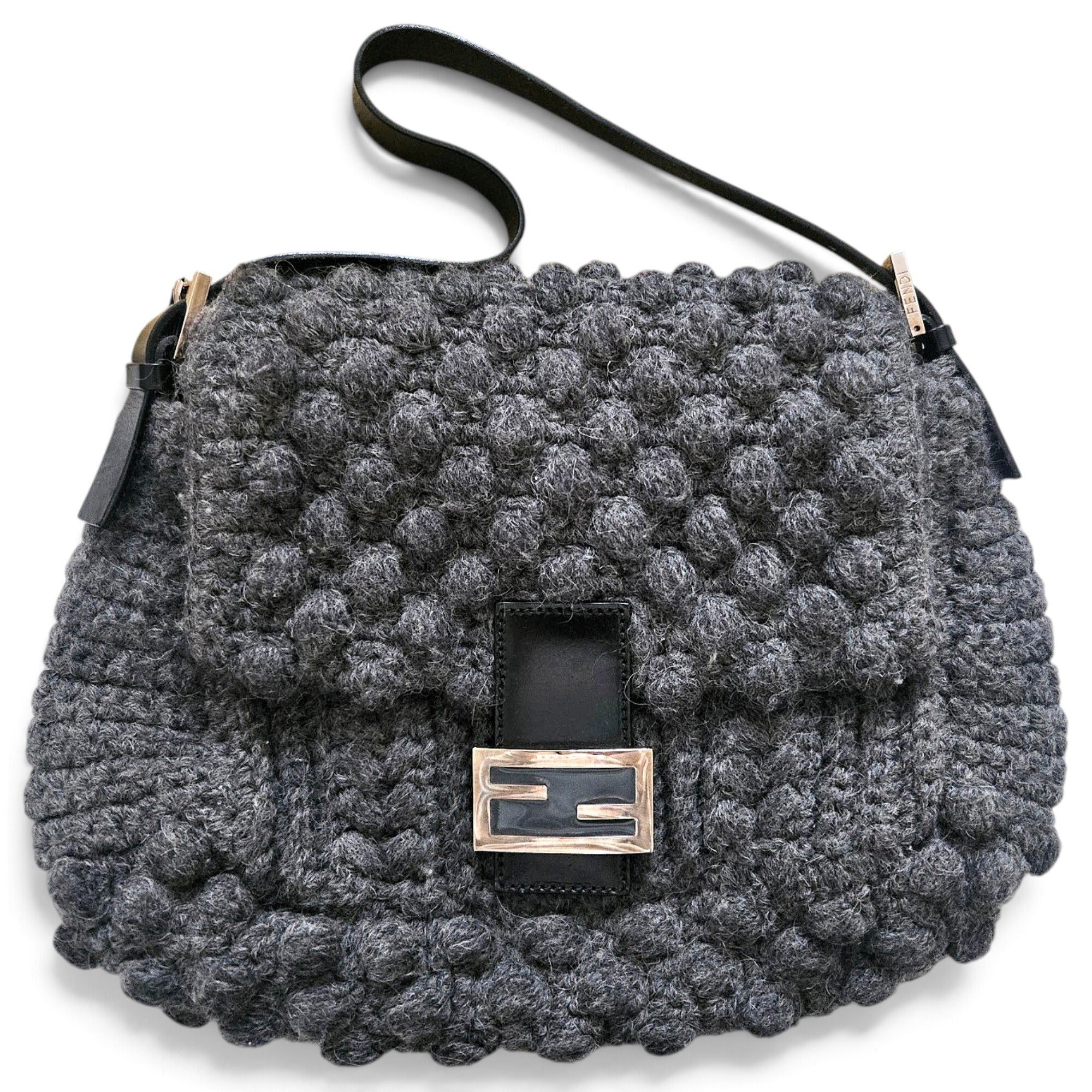 Mamma Baguette wool handbag