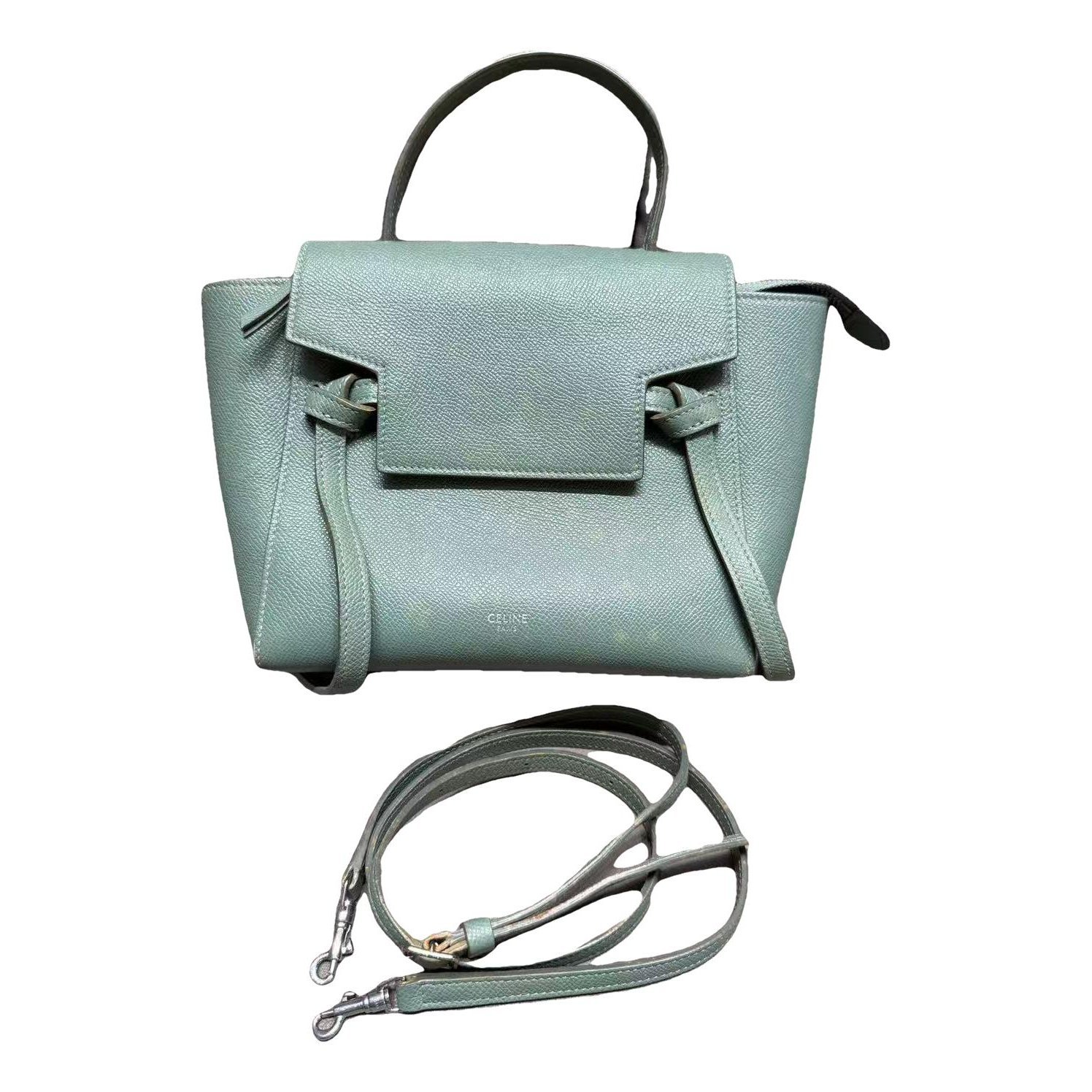 Belt leather handbag