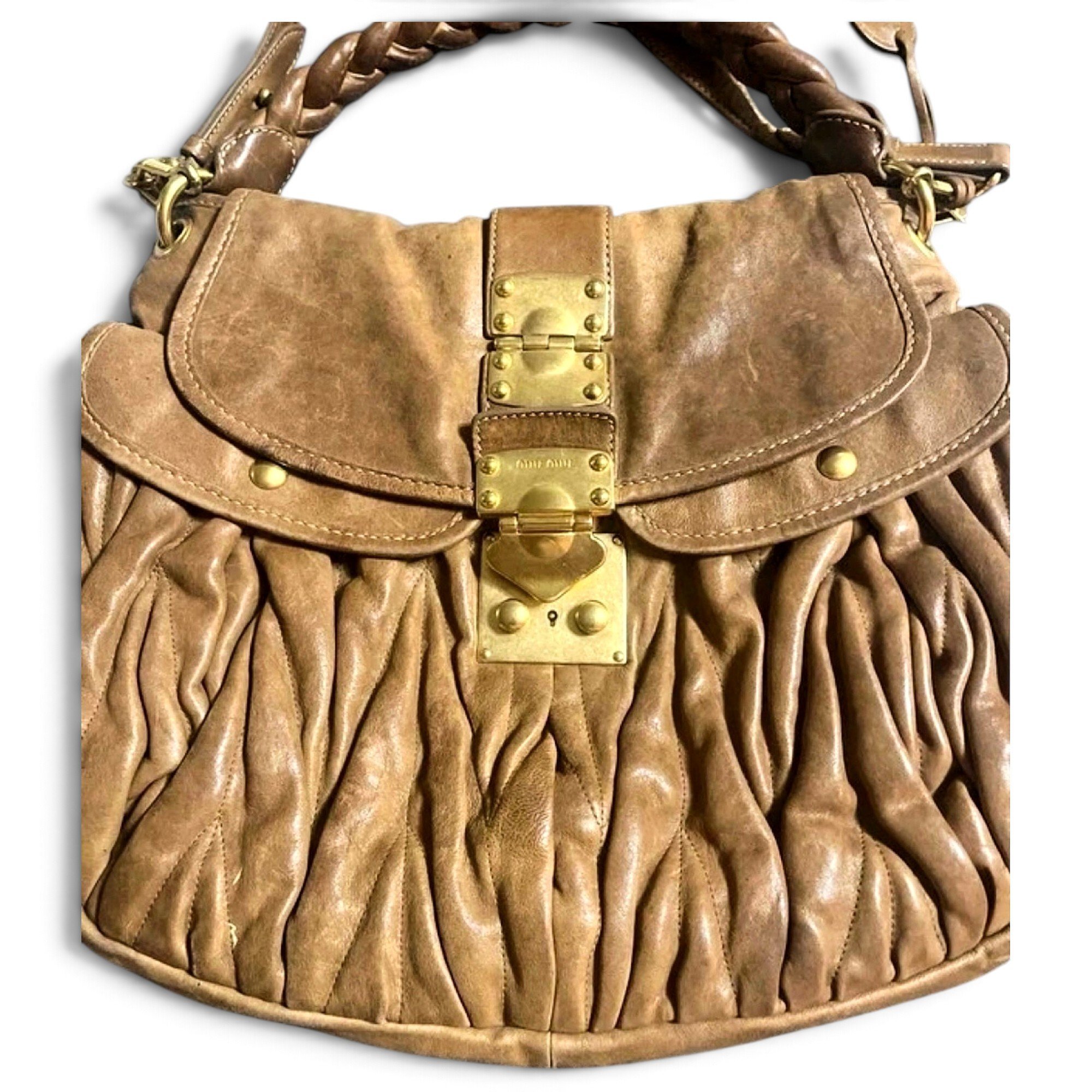 Miu Miu Matelassé leather handbag