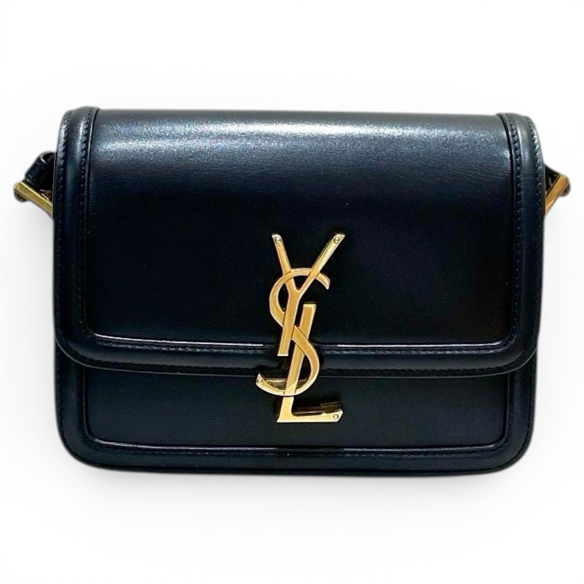 Solférino leather handbag