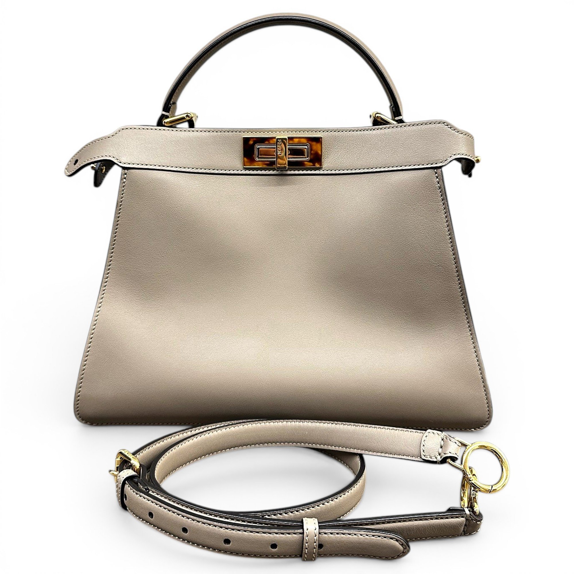 Peekaboo leather handbag