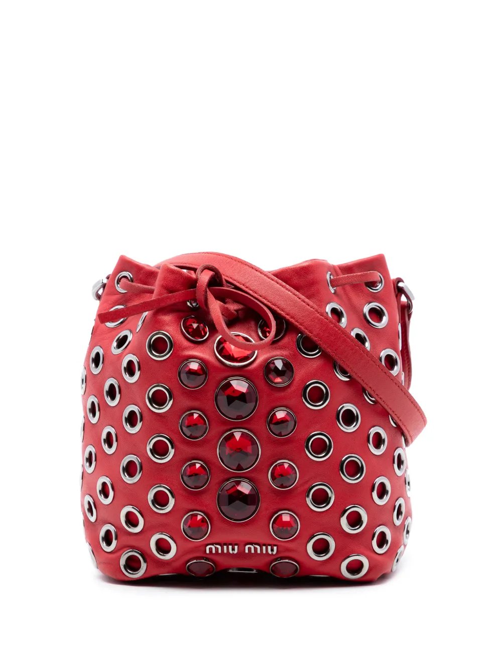 2010-2026 Jeweled Nappa Grommet Starlight bucket bag