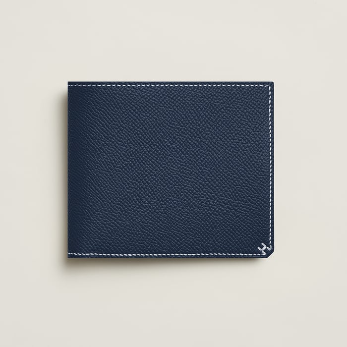 Bleu Abysse H Sellier Compact Wallet