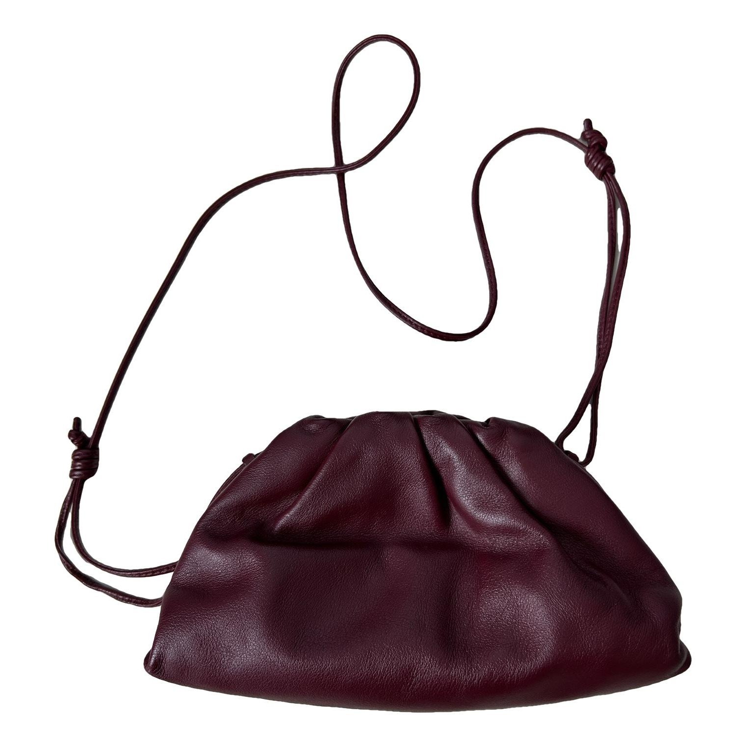 Pouch leather crossbody bag
