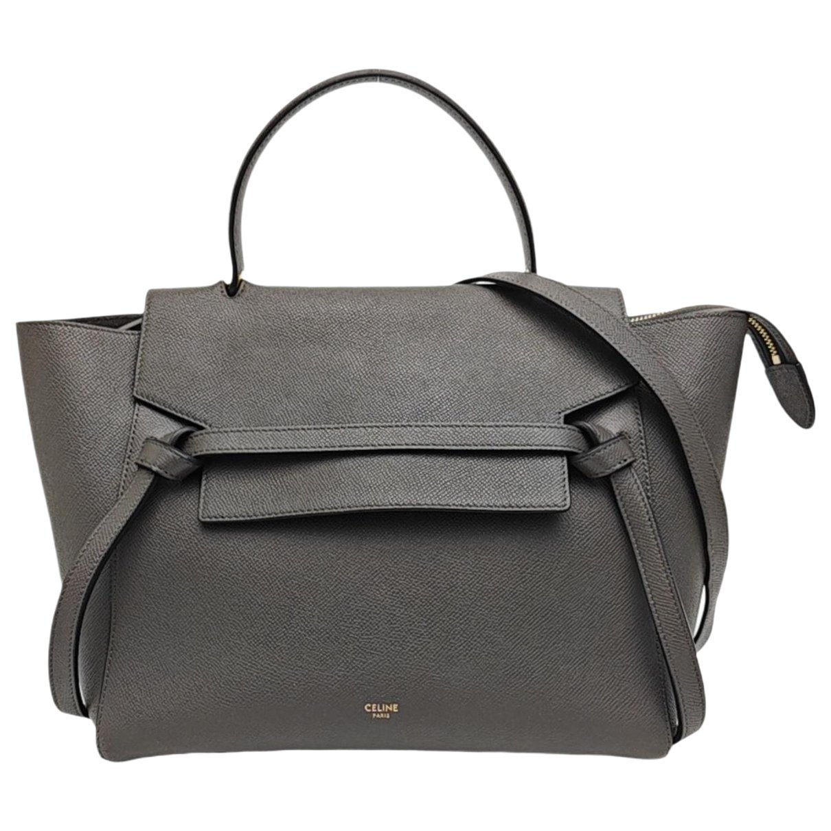 Belt leather handbag