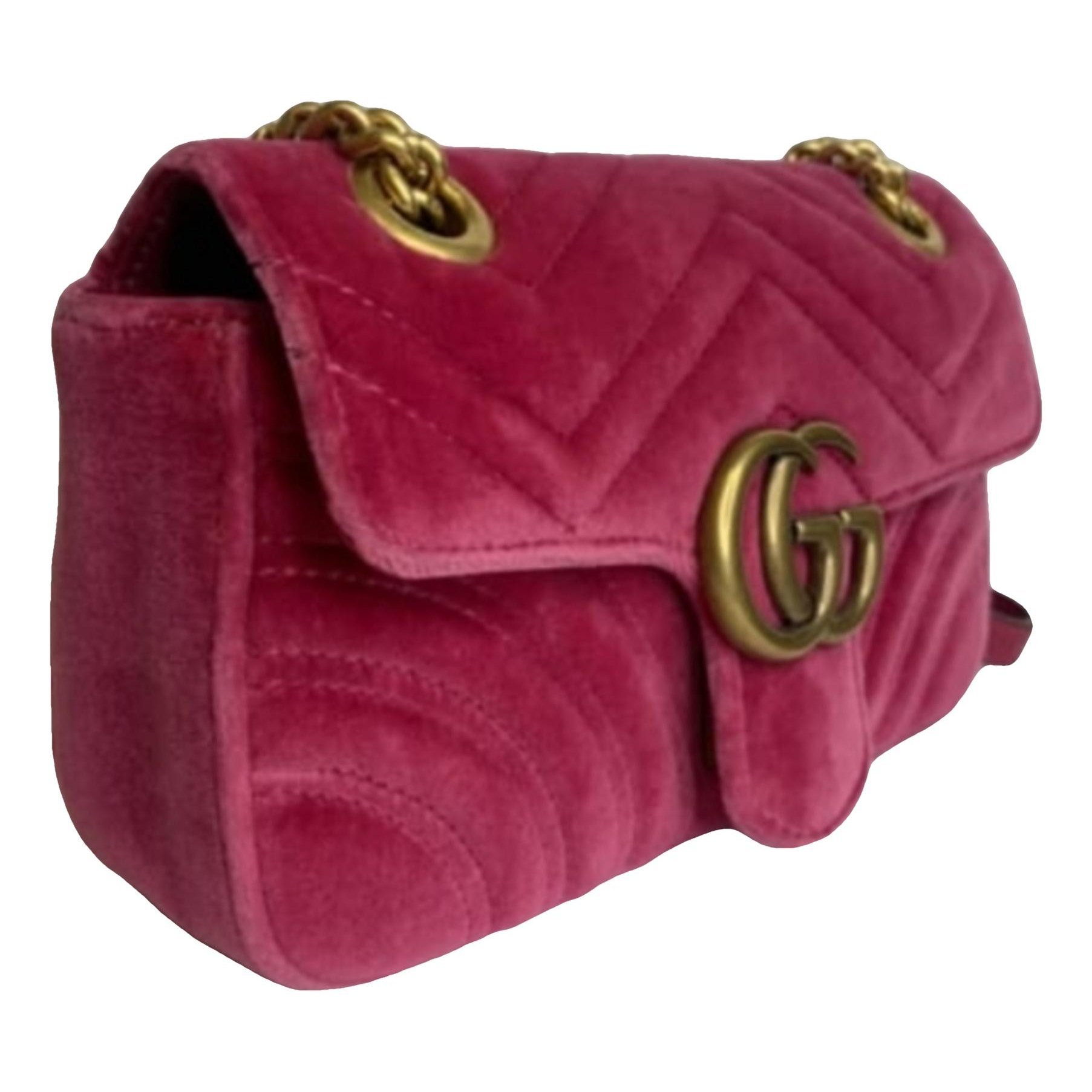 GG Marmont Flap velvet crossbody bag