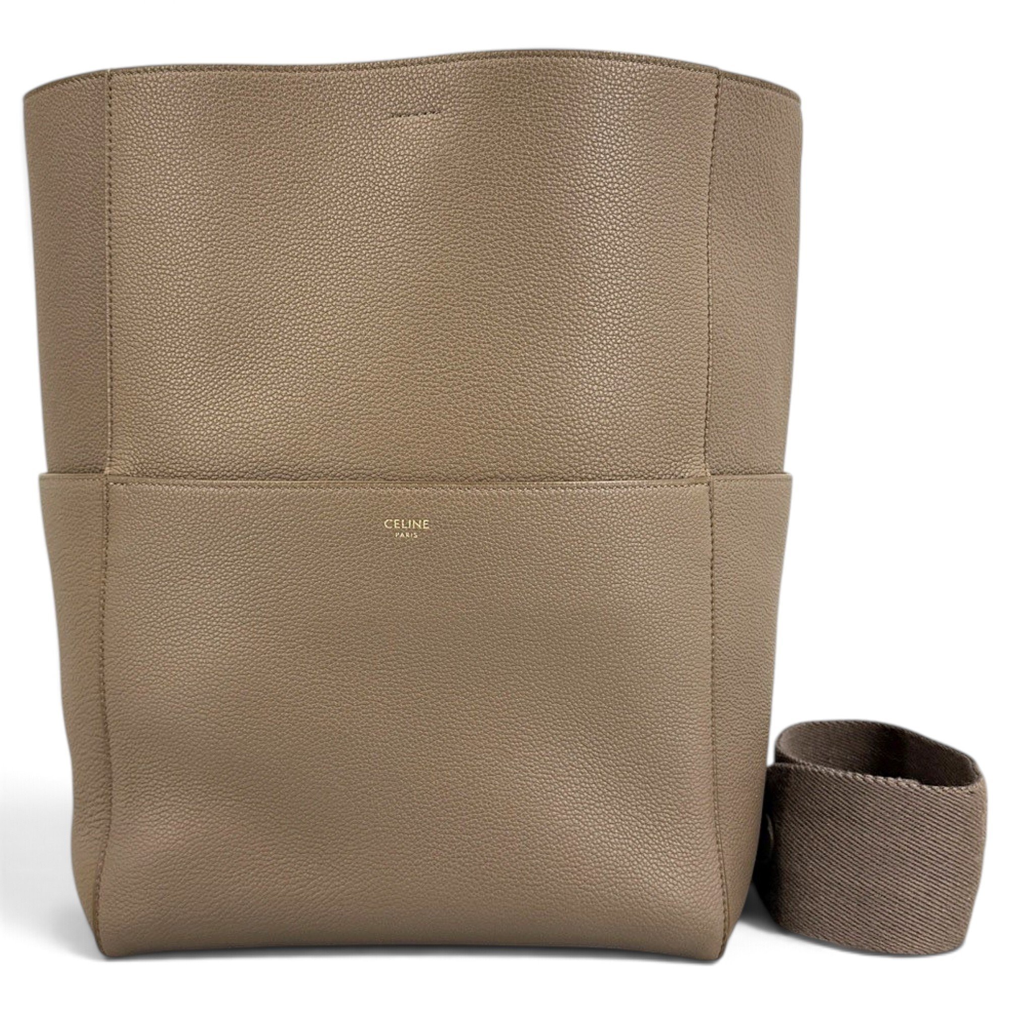 Seau Sangle leather handbag