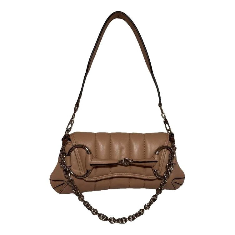 Horsebit Chain leather handbag